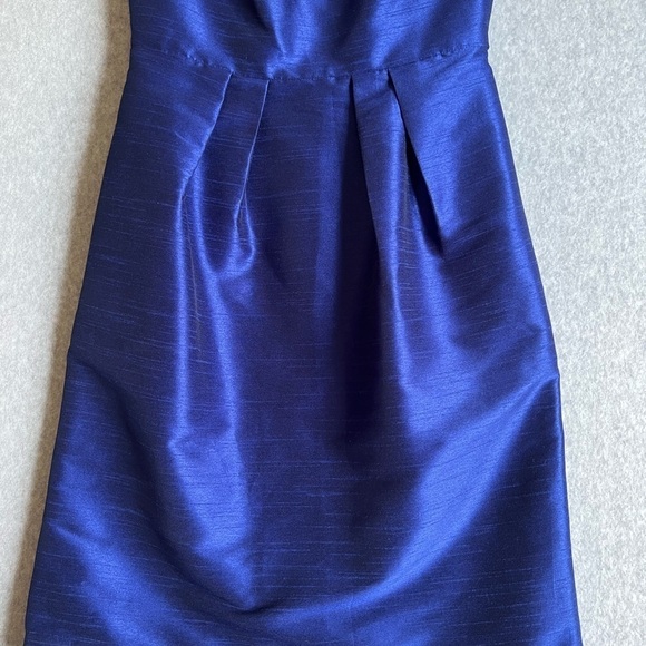Alfred Sung Dress Womens 6 Royal Blue Sleeveless Bow Back Cocktail Party - Picture 3 of 13
